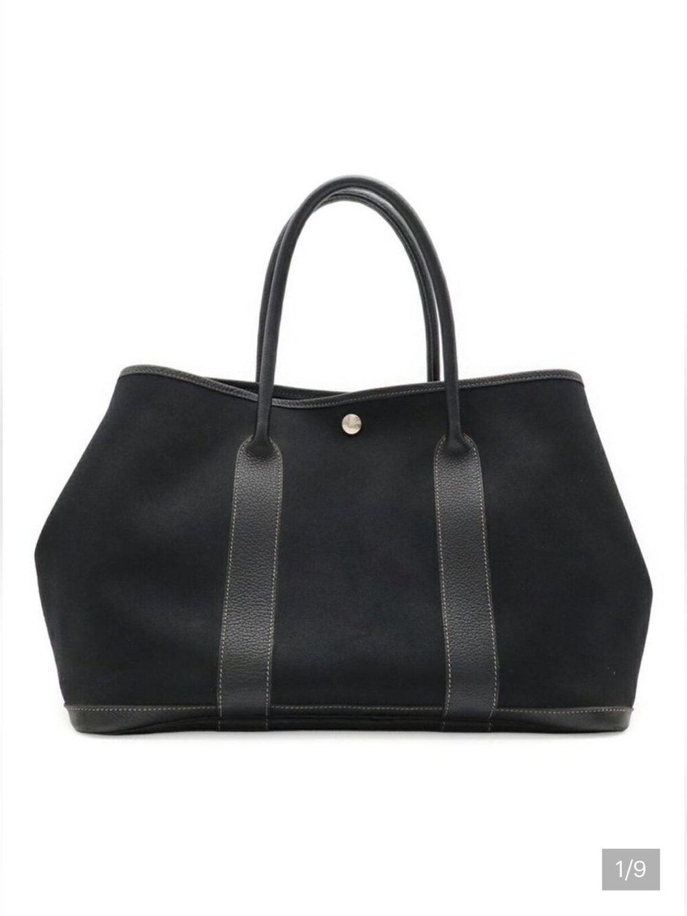 Hermès Amazonian PM Garden Party Canvas and Leather Tote